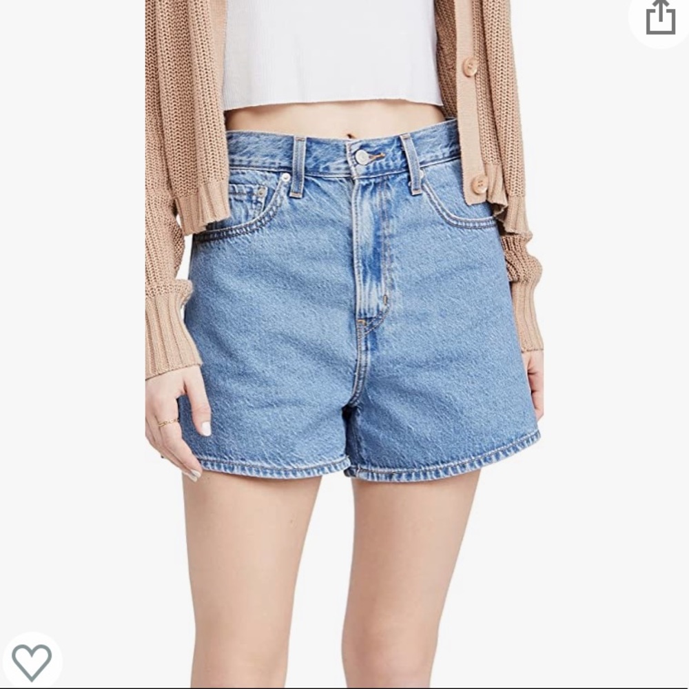Levi’s high loose shorts size 28 - never worn! Blue Number One